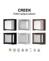 CREEK * APLIQUE EXTERIOR NEGRO LED IP65 - 15W - CCT